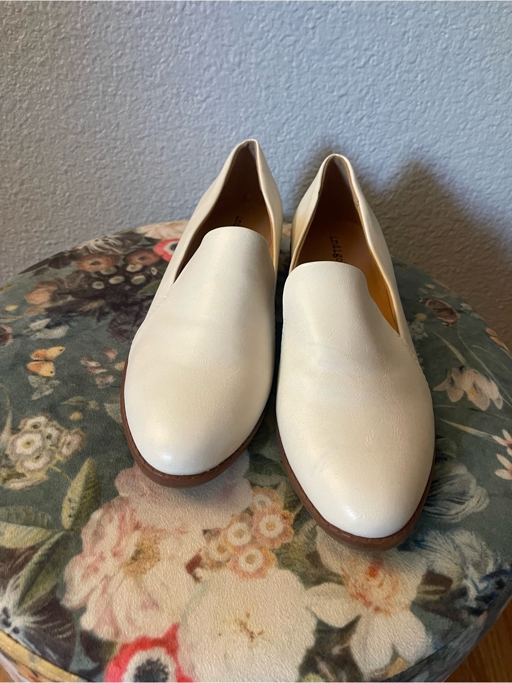 Indigo Cream Slip-On Loafers
